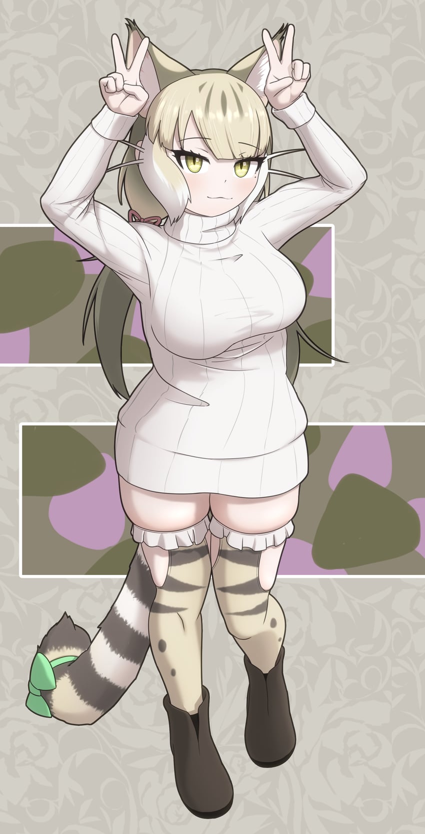 jungle cat (kemono friends and 1 more) drawn by rest_in_muni