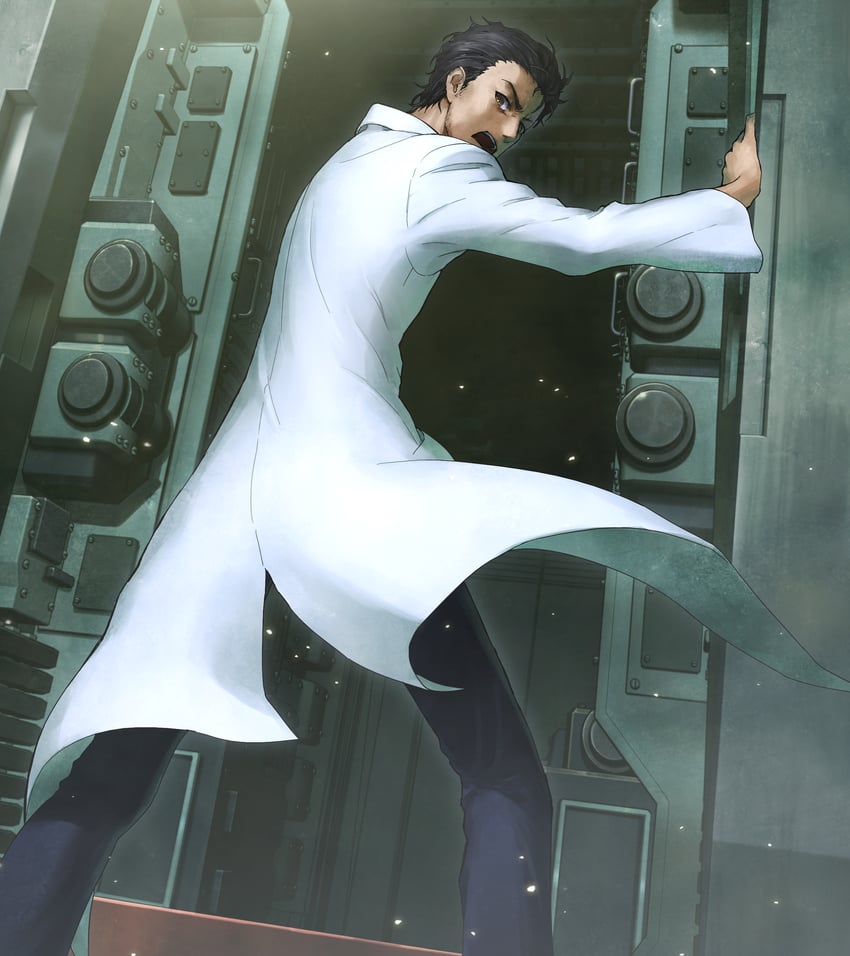 okabe rintarou (science adventure and 2 more) drawn by huke