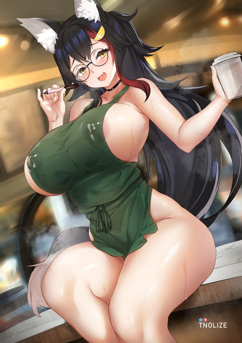 ookami mio (hololive) drawn by tnolize