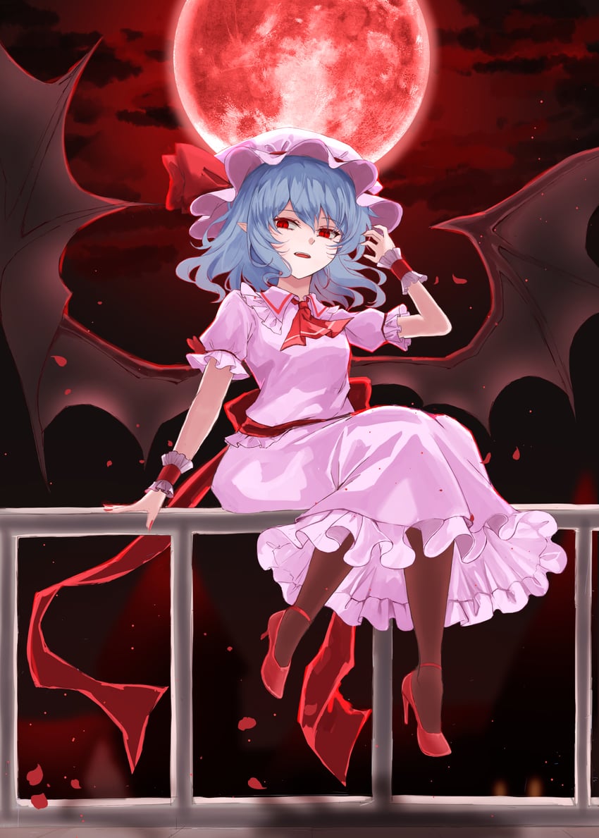 remilia scarlet (touhou and 1 more) drawn by kuro_wa_shinoru
