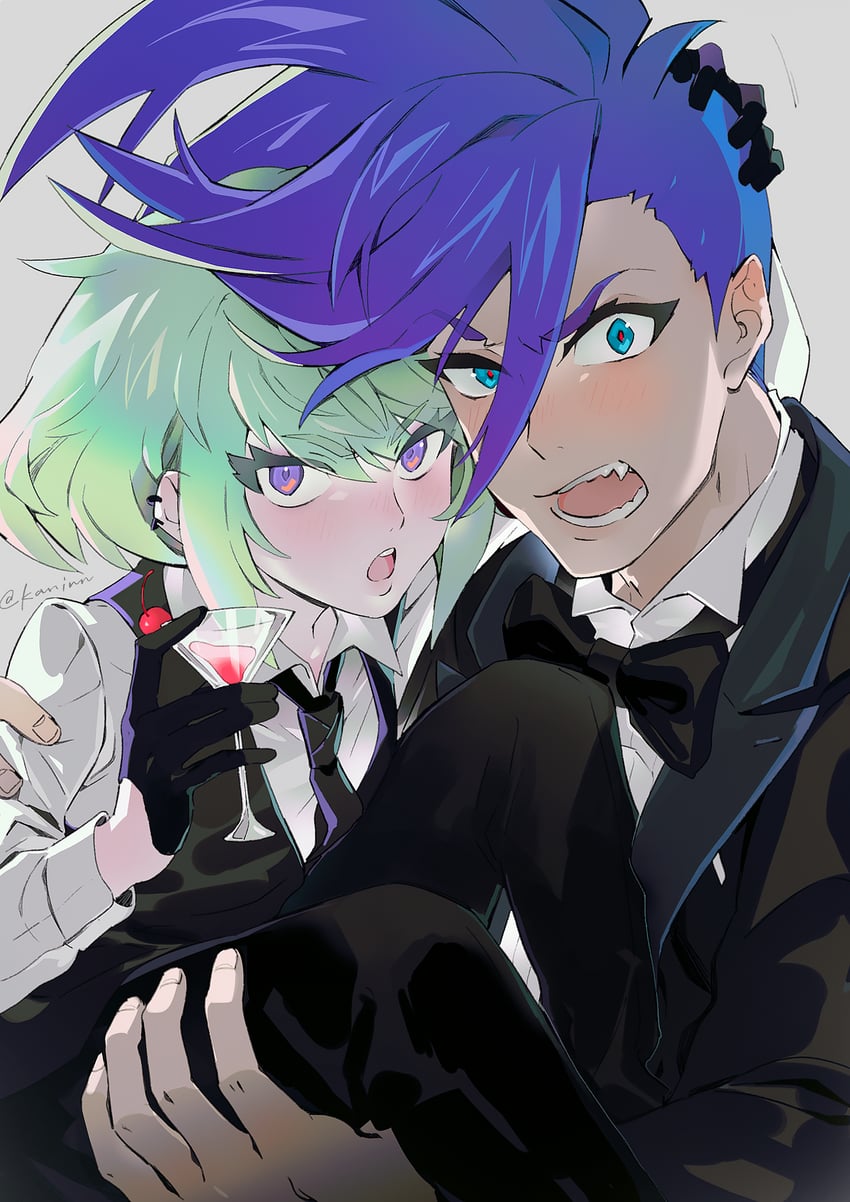 lio fotia and galo thymos (promare) drawn by kaninn