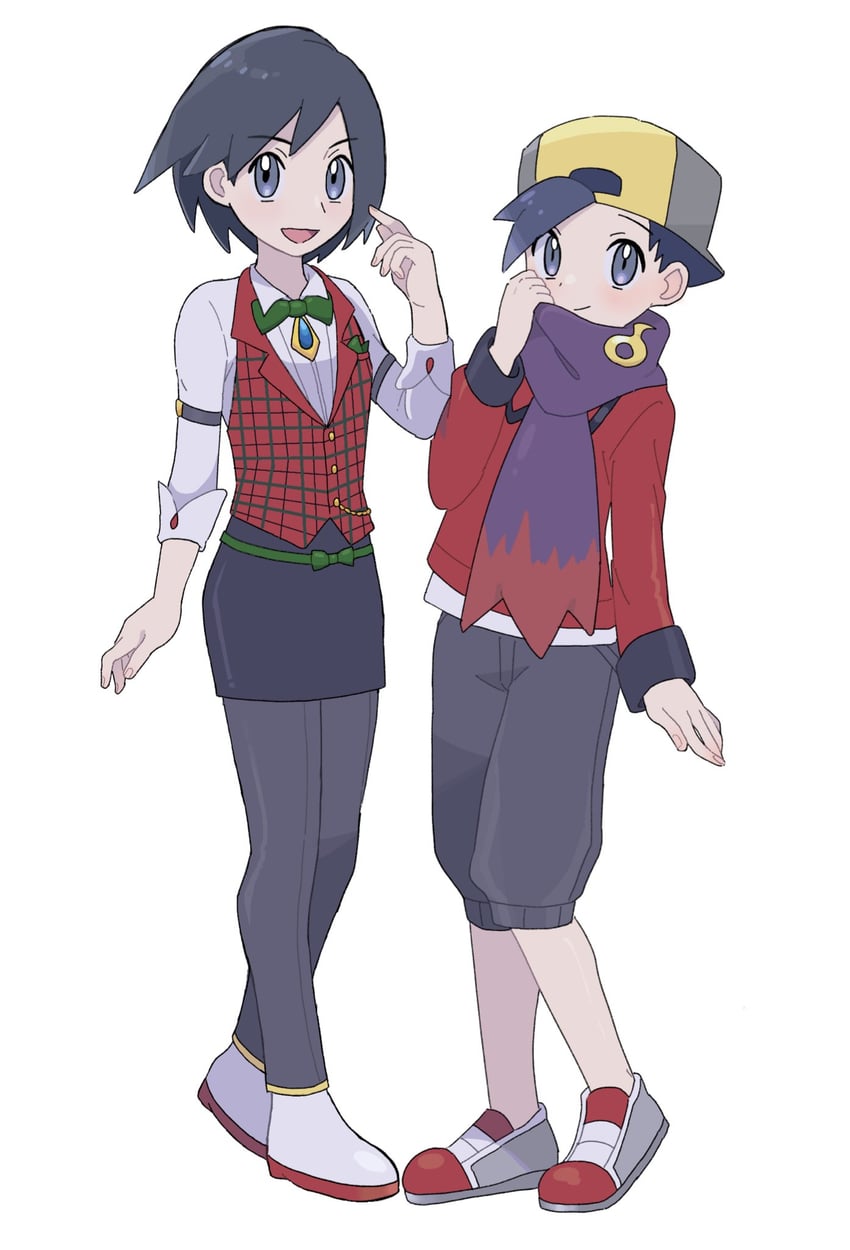 ethan and calem (pokemon and 2 more) drawn by sana_(37pisana)