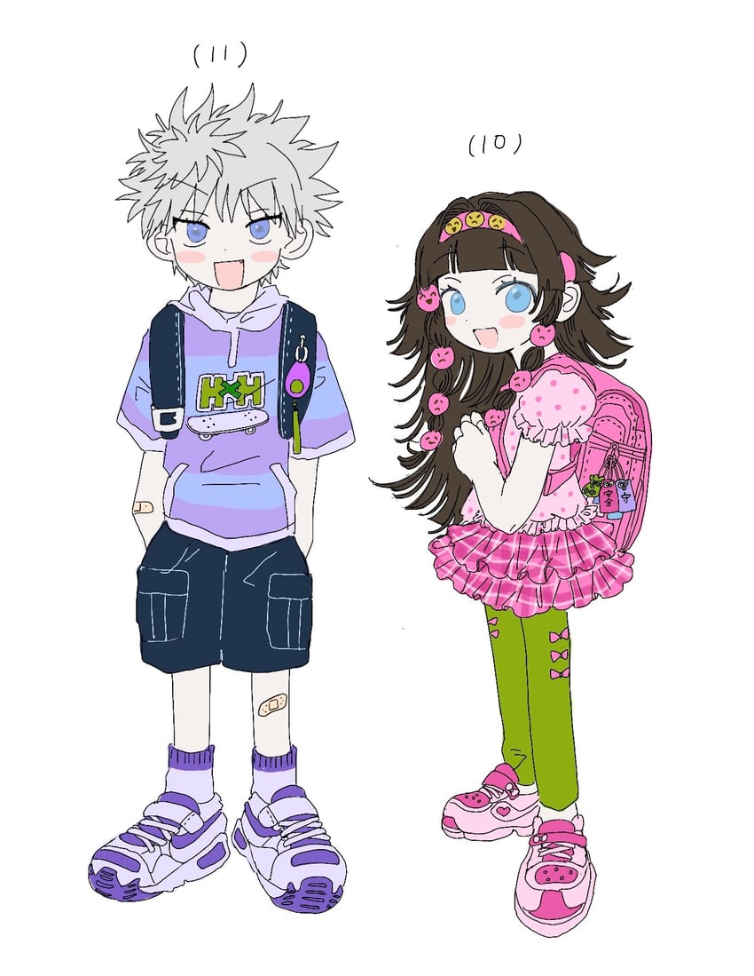 killua zoldyck and alluka zoldyck (hunter x hunter) drawn by 186x6