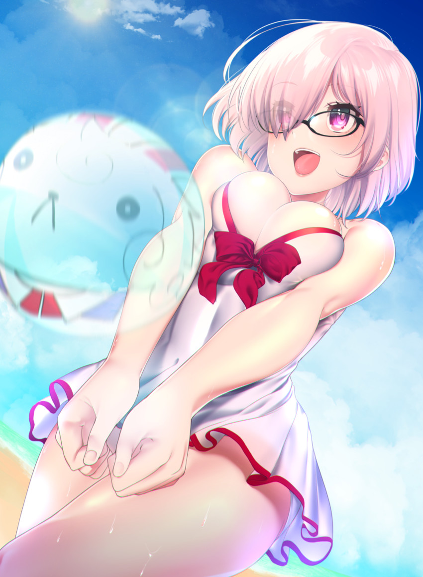 mash kyrielight and fou (fate and 1 more) drawn by hisayaki_kyuu