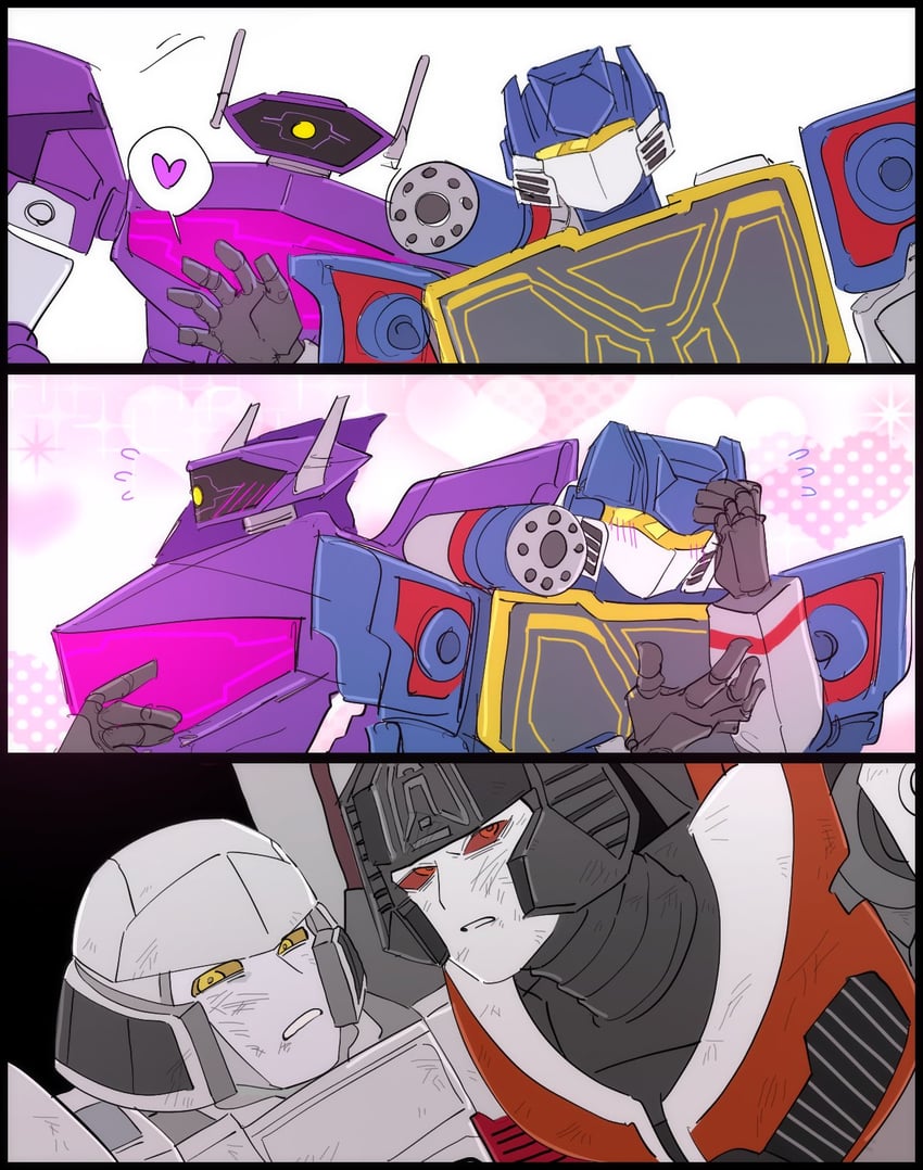 megatron, soundwave, shockwave, d-16, and starscream (transformers and 1 more) drawn by 580aoi