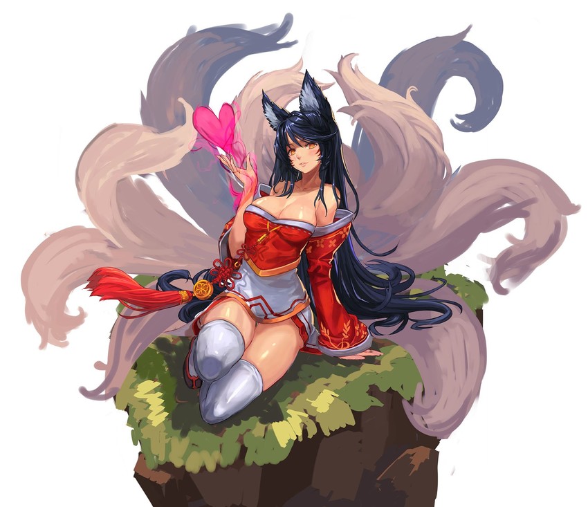 ahri (league of legends) drawn by qbspdl