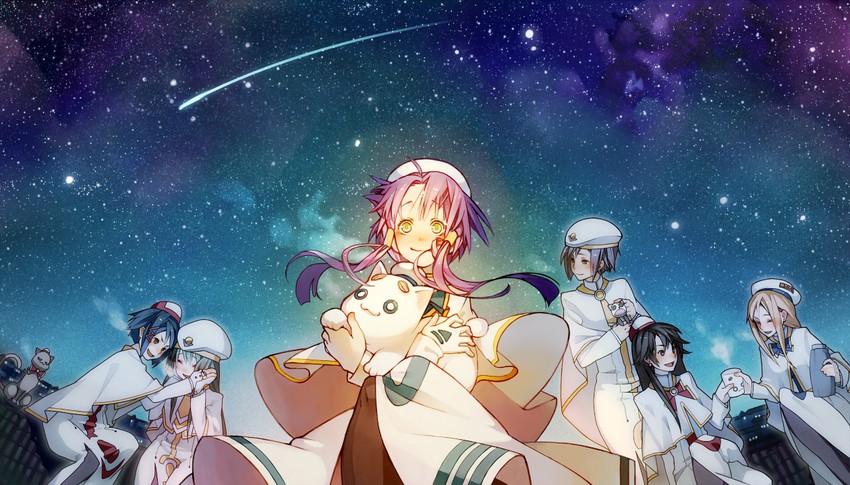 mizunashi akari, alice carroll, aika granzchesta, aria pokoteng, alicia florence, and 4 more (aria) drawn by mmlu_(honwa_karesu)