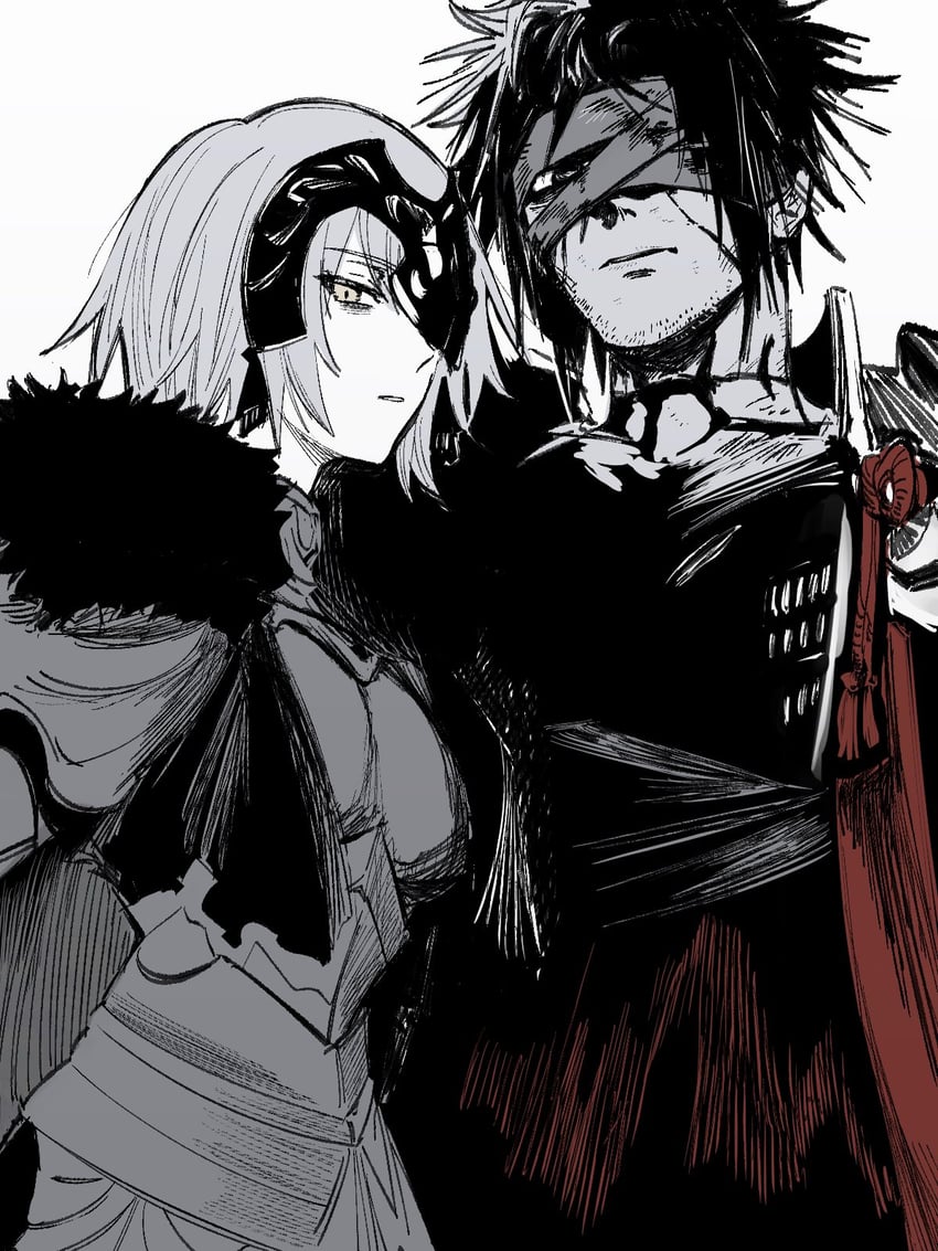 jeanne d'arc alter and chiemon (fate and 1 more) drawn by mizutaki_yakko