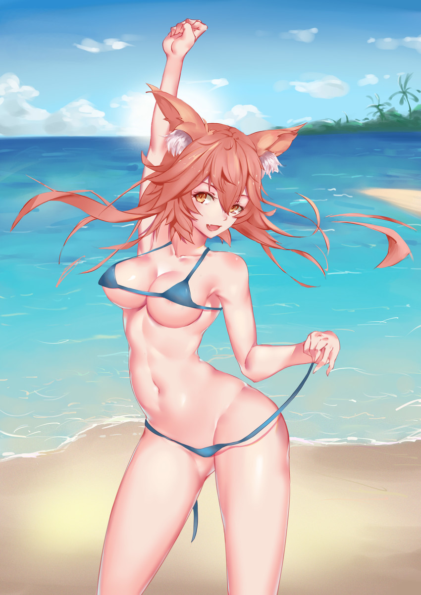tamamo and tamamo no mae (fate and 1 more) drawn by qian_pu_liu_shang