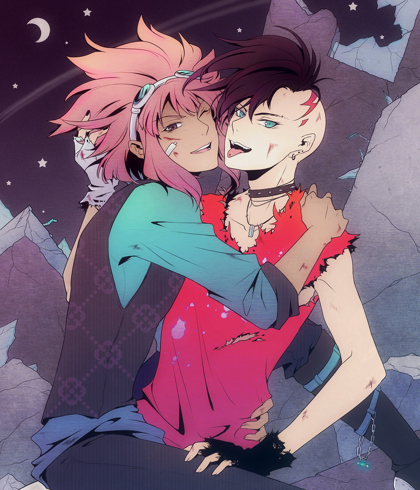 fudou akio and tsunami jousuke (inazuma eleven) drawn by agent_051