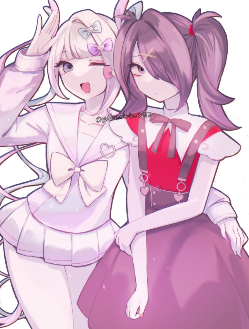 chouzetsusaikawa tenshi-chan and ame-chan (needy girl overdose) drawn by youji_(ohudousann)