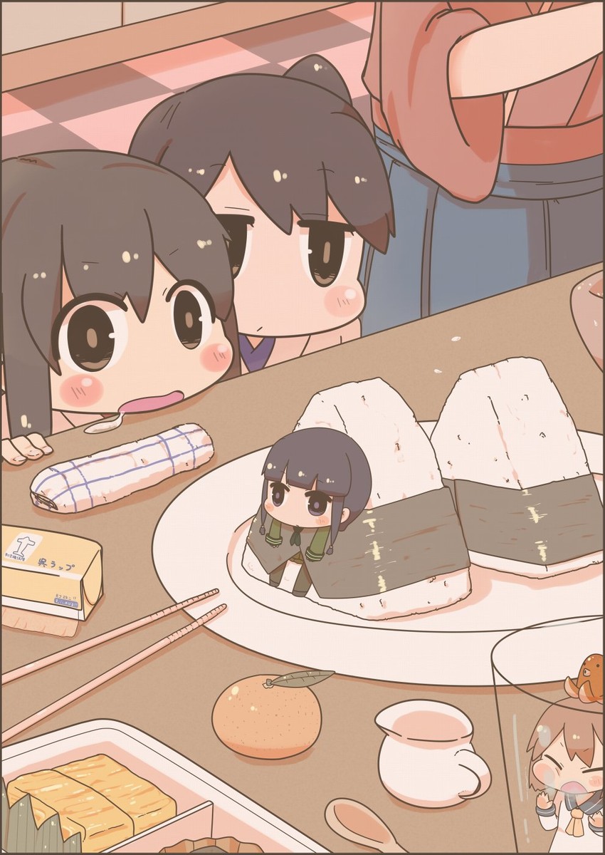 kaga, akagi, houshou, yukikaze, and kitakami (kantai collection) drawn by inishie