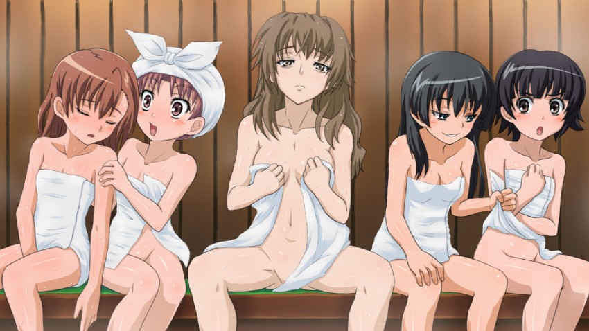 misaka mikoto, shirai kuroko, saten ruiko, uiharu kazari, and kiyama harumi (toaru majutsu no index and 1 more) drawn by mameshiba_(pixiv_59310)