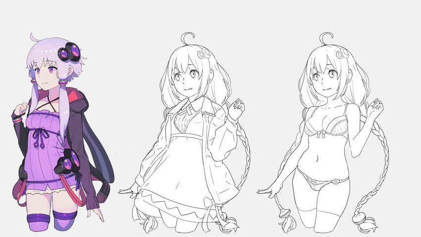 yuzuki yukari and kizuna akari (vocaloid and 1 more) drawn by enkyo_yuuichirou