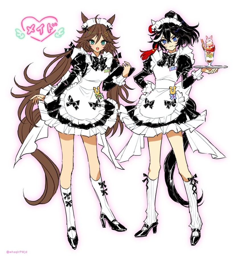 mr. c.b. and katsuragi ace (umamusume) drawn by didi_(whaqlrpwjd)