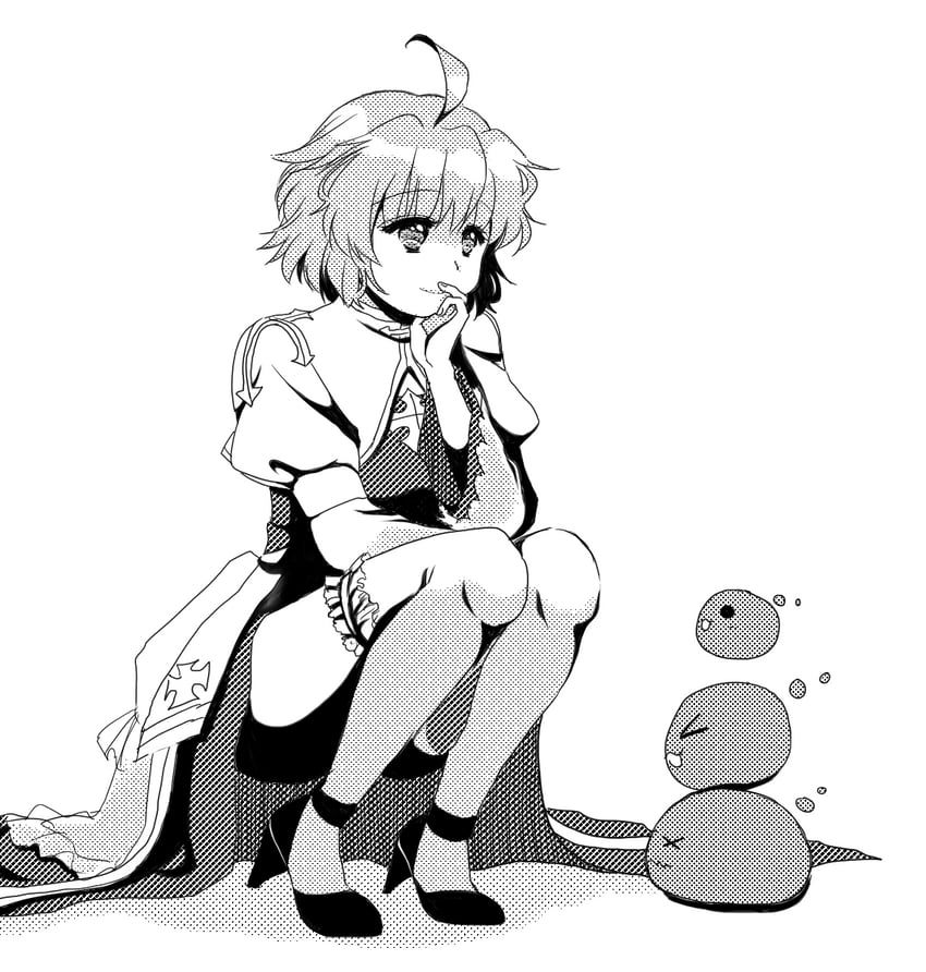 arch bishop and poring (ragnarok online) drawn by sasamuke_pika