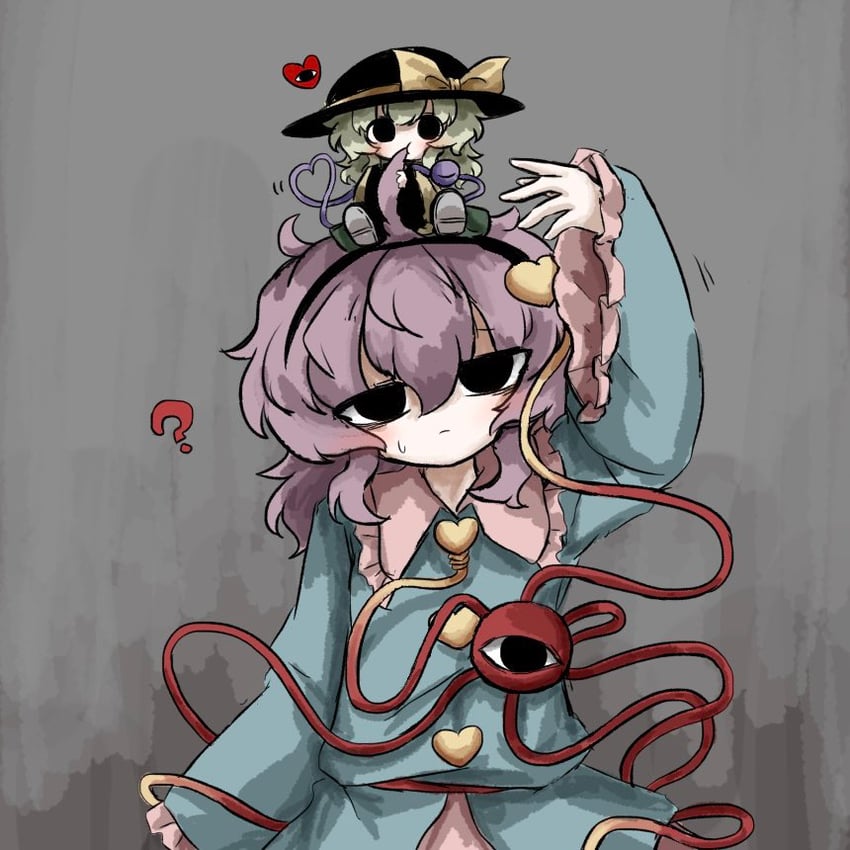komeiji koishi and komeiji satori (touhou) drawn by heripantomorrow