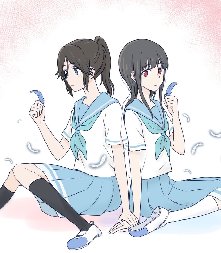yoroizuka mizore and kasaki nozomi (hibike! euphonium and 1 more) drawn by timonkomonko