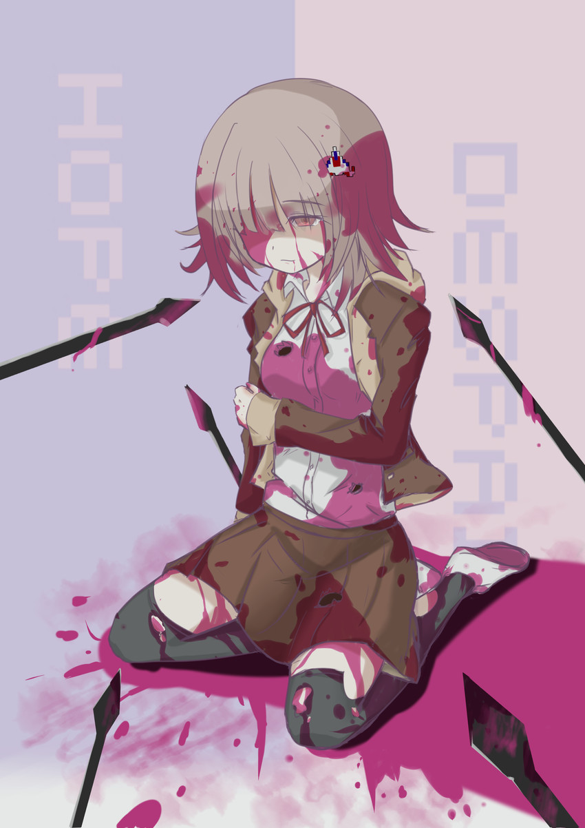 nanami chiaki (danganronpa and 2 more) drawn by weifeng_xi_tangtang