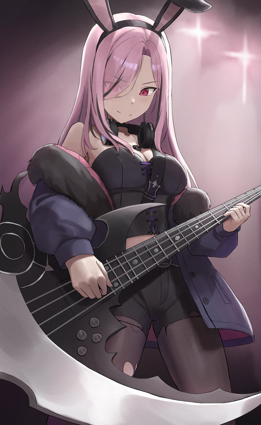 mori calliope (hololive and 1 more) drawn by vakuuberi