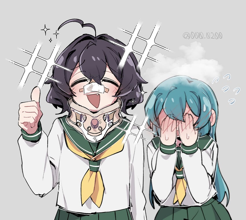 hiiragi utena and minakami sayo (mahou shoujo ni akogarete) drawn by an_sin