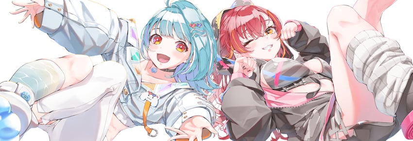 nekota tsuna and shiranami ramune (vspo!) drawn by oa_(or_12o)