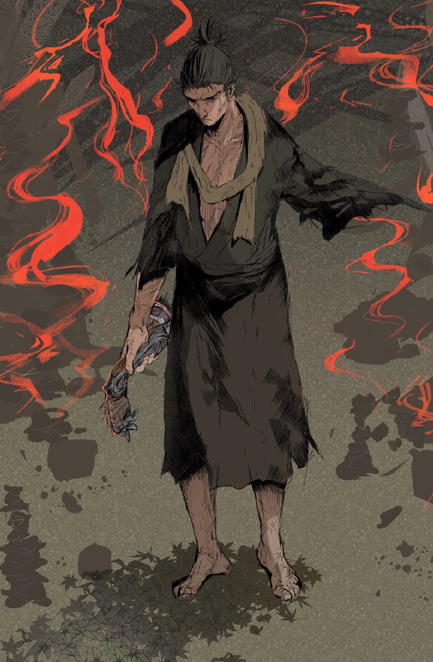 sekiro (sekiro: shadows die twice) drawn by guri_otoko