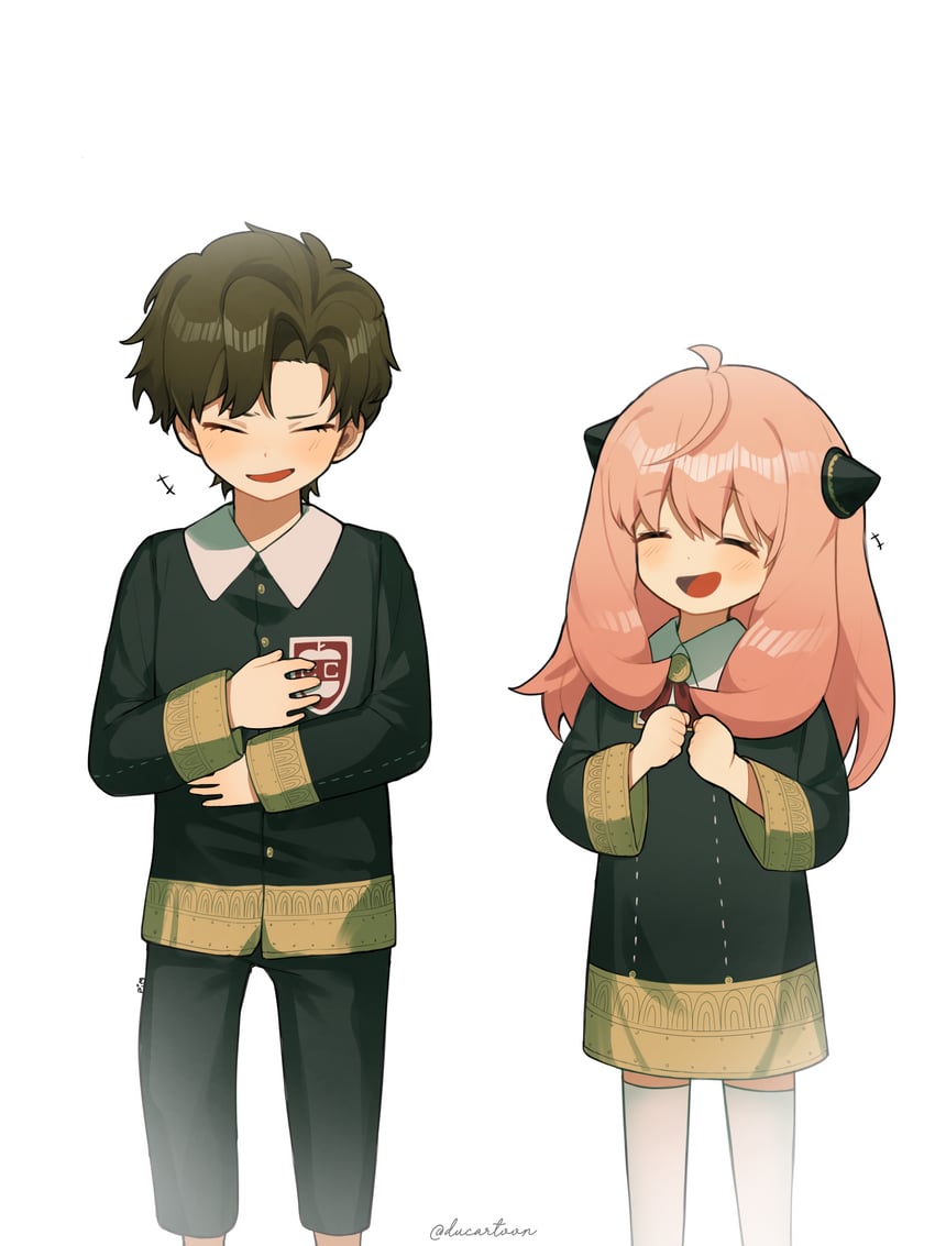 anya and damian desmond (spy x family) drawn by ducartoon