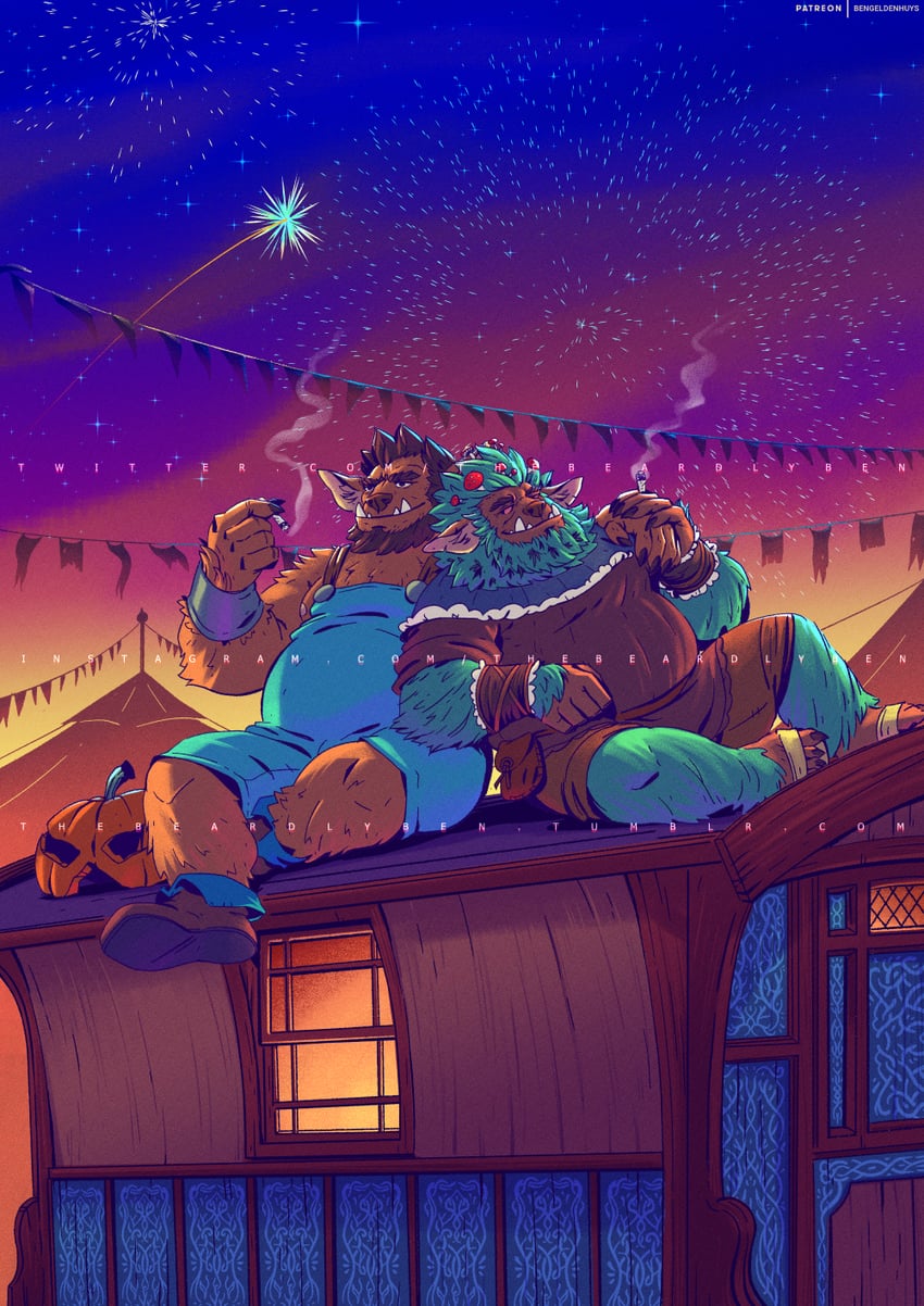 jerry goodberry and burley bugbear (original and 2 more) drawn by ben_geldenhuys