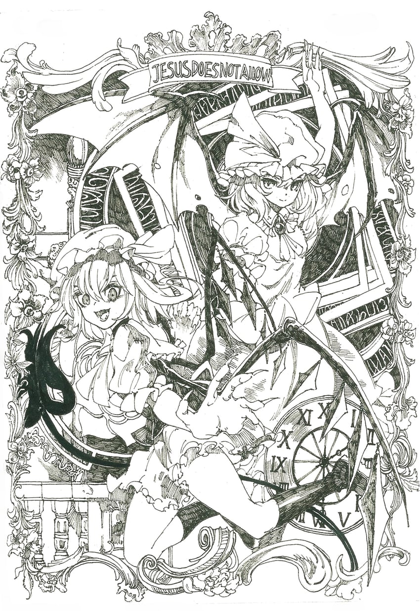 remilia scarlet and flandre scarlet (touhou and 1 more) drawn by lan_chuan_huo_dao