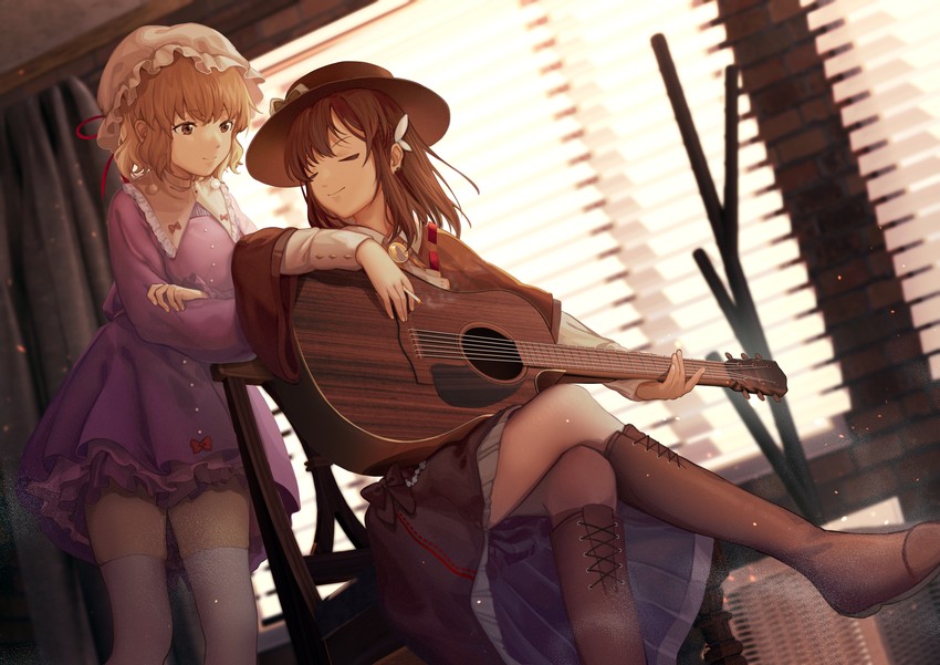 usami renko and maribel hearn (touhou) drawn by furahata_gen