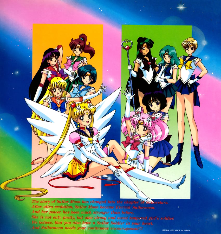 tsukino usagi, sailor moon, mizuno ami, aino minako, hino rei, and 25 more (bishoujo senshi sailor moon and 1 more) drawn by tamegai_katsumi