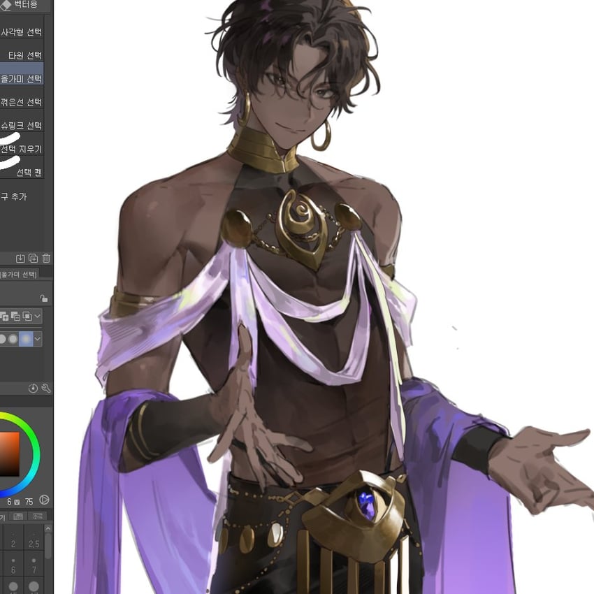 arjuna (fate and 1 more) drawn by potato_goril