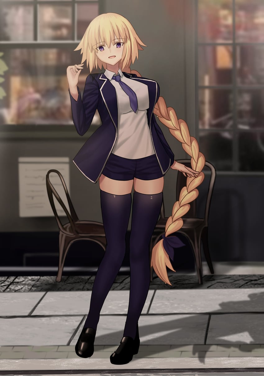 jeanne d'arc and laeticia (fate and 1 more) drawn by longdq3008
