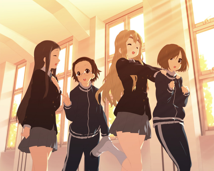 kotobuki tsumugi, kinoshita shizuka, matsumoto mifuyu, and shima chizuru (k-on!) drawn by mizuki_makoto