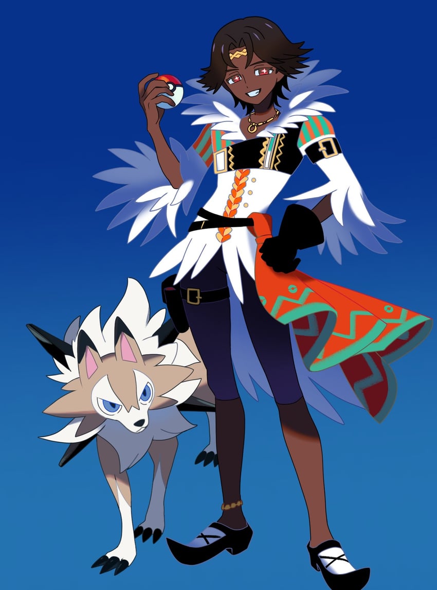 lycanroc and fogado (pokemon and 2 more) drawn by dr_metagross