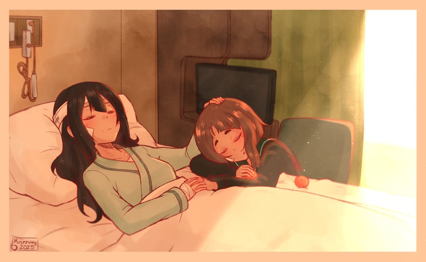 kusunoki mebuki and kagajou suzume (yuusha de aru and 1 more) drawn by minzzway