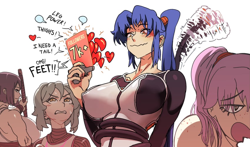 lily, rienna, pheobe, and ivy (original and 1 more) drawn by des_(desvitio)