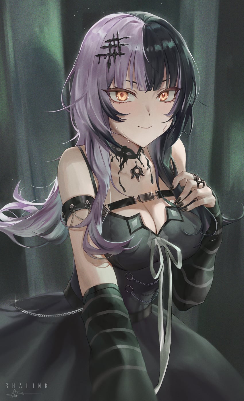 shiori novella (hololive and 1 more) drawn by shalink