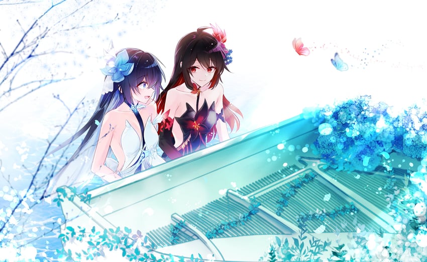 seele vollerei and seele (honkai and 1 more) drawn by 6_(yuchae)