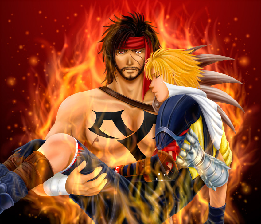 tidus and jecht (final fantasy and 2 more) drawn by tukineko-c