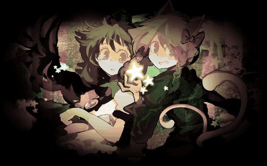 kaenbyou rin and reiuji utsuho (touhou) drawn by yoshioka_yoshiko