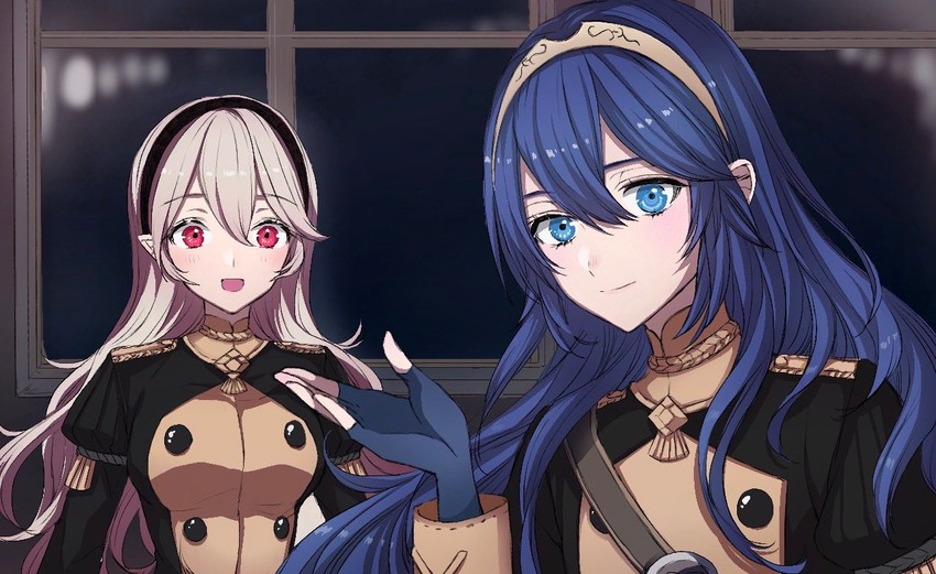 lucina and female corrin (fire emblem and 3 more) drawn by roroichi
