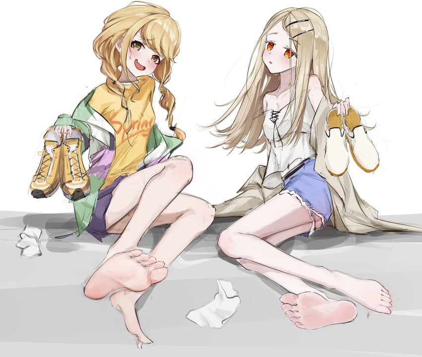 shinosawa hiro and fujita kotone (idolmaster and 1 more) drawn by enori_orz