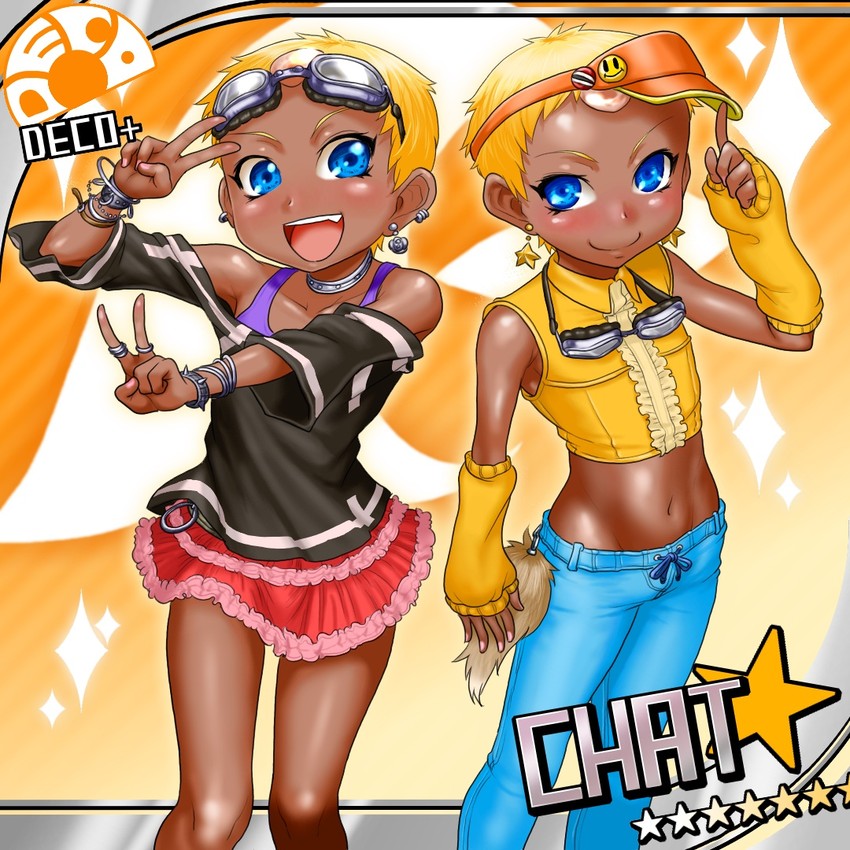 chat (idolmaster and 2 more) drawn by boro