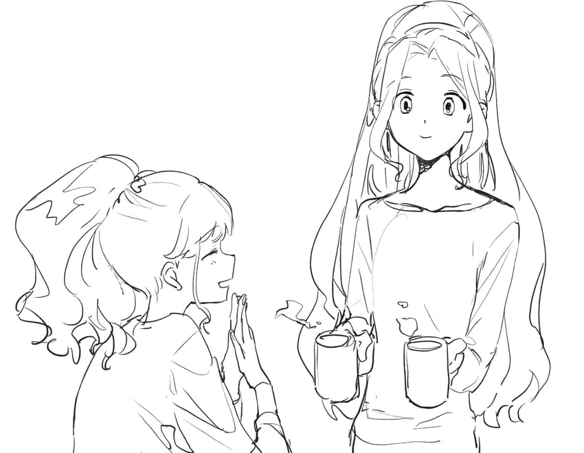 kiriya aoi and kanzaki mizuki (aikatsu!) drawn by suiso_(owp)