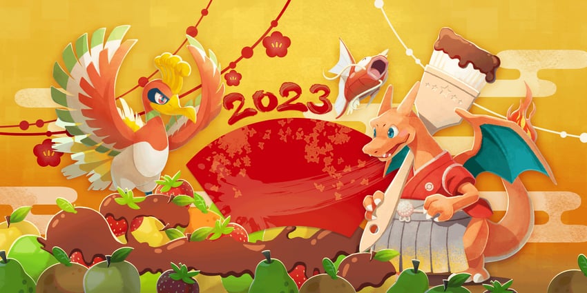 charizard, magikarp, and ho-oh (pokemon and 1 more)