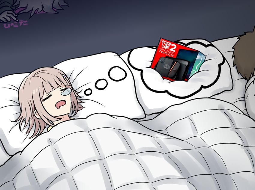 nanami chiaki, komaeda nagito, and hinata hajime (danganronpa and 2 more) drawn by kmnm_1403