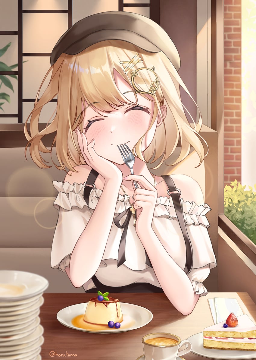watson amelia (hololive and 1 more) drawn by harukix