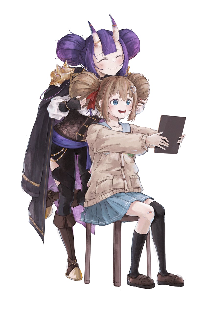 neuro-sama and captain hannah (indie virtual youtuber and 1 more) drawn by kan1360
